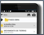 pantalla de informes del programa de Presupuestos y mediciones