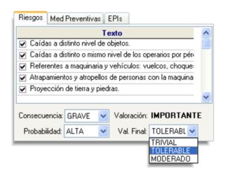 evaluacion de riesgos del programa de seguridad y salud